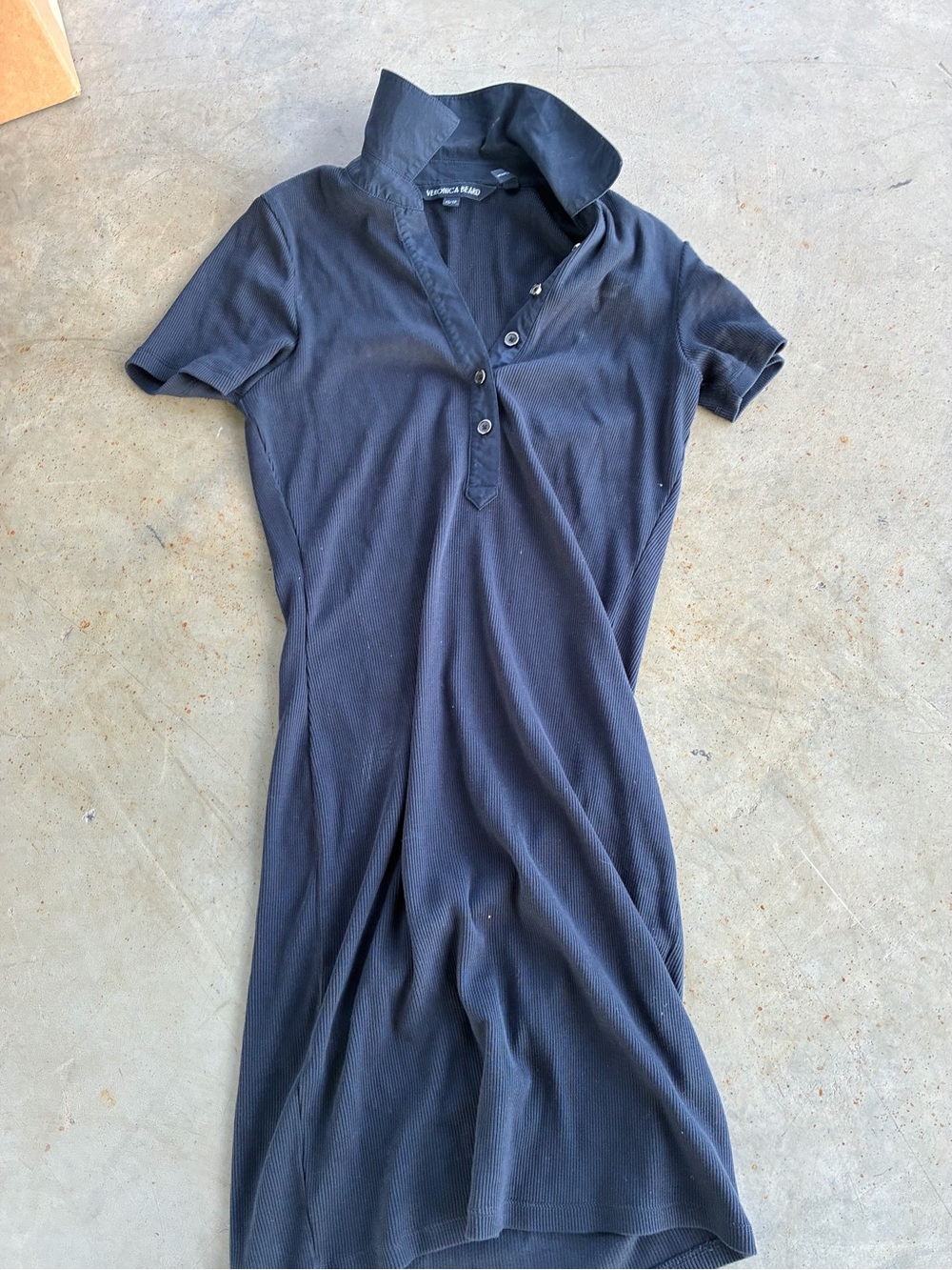 Veronica Beard Bailey Dress Navy Blue